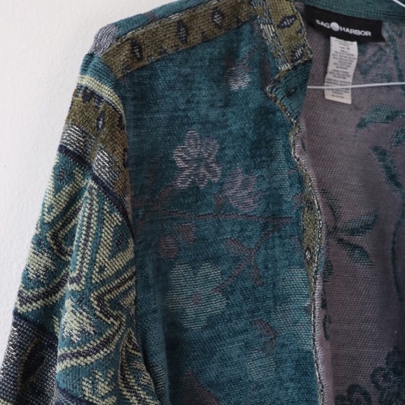 SOLD xx Vintage Sag Harbor Tapestry Button Up Coat - Picture 7 of 8